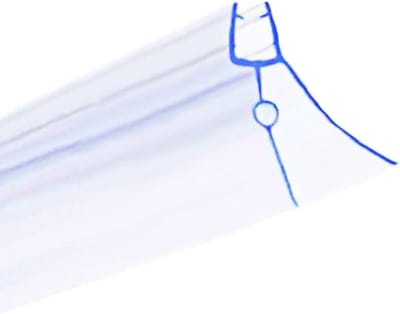 Douchestrip 6-8 mm Glasdichting Profiel 100 cm Universeel