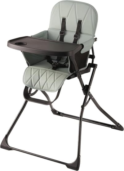 Inklapbare Kinderstoel - Eetstoel Baby - Comfortabel Eten - Eenvoudig Inklapbaar - 71 x 9 x 61 cm - Groen