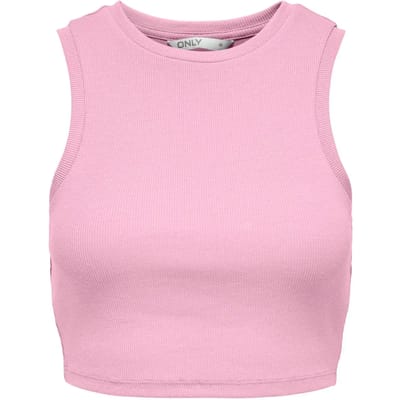 Only Top Onlvilma S/l Cropped Tank Top Jrs N 15282771 Pink Lady Dames Maat - XS