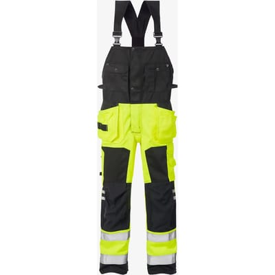 Fristads Hi Vis Amerikaanse Overall Klasse 2 1014 Plu - Hi-Vis geel/zwart - C44