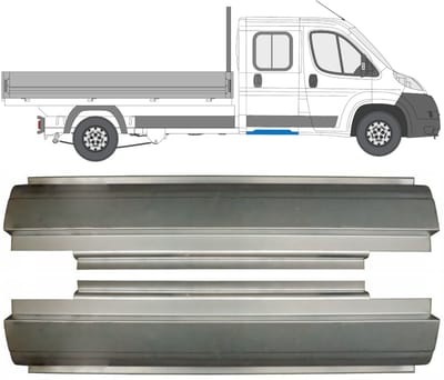Reparatiepaneel achter dorpel voor Fiat Ducato 2006-2025 / Links + Rechts / Set