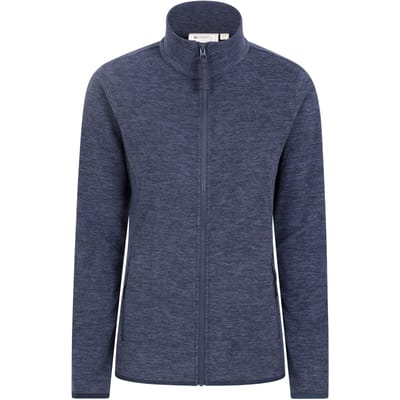 Mountain Warehouse Dames/Dames Snowdon II Melange Full Zip Fleecejack (Donkerblauw)