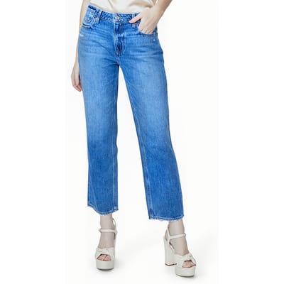 PAIGE Noella Strt Offset Coin Pocket Azelea Größe: W24 | Straight Jeans Outlet | Damen