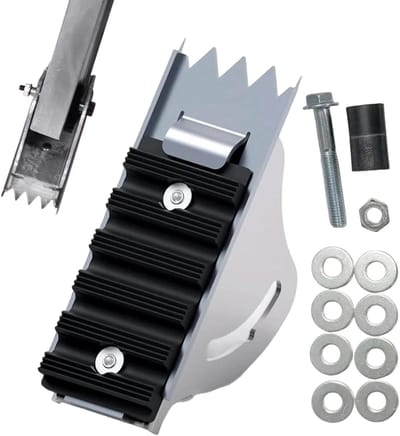 Vervangende ladderpoten - Antislip pads Ladder - Veilige stabiliteit - Universele pasvorm - 9.9 cm breed - Zwart