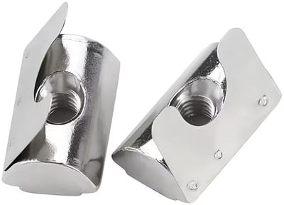 Allecto - T-groefmoeren - T-moeren voor aluminium profiel - 10 stuks - M6 - Koolstofstaal - Bevestigingsoplossingen - Voor machinale toepassingen