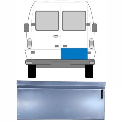 Reparatie plaatwerk achterste deuren voor Mercedes T1 207-410 1977-1995 / Rechts