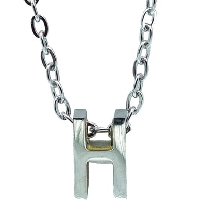 Ketting Letter H Letterhanger - Minimalistisch - Premium Staal