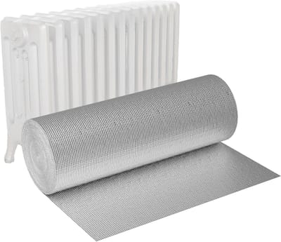 Isolatiefolie Dubbel Aluminium Luchtkussenfolie 30m² Warmte- en Geluidsisolatie voor Muur Dak Zolder