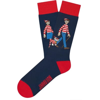 Jimmy Lion Wally & Friends Dark Blue Unisex Sokken - Blauw - 36/40