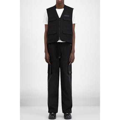 Daily Paper Black Recargo Trackpants Größe: XS | Cargohosen Outlet | Unisex | Schwarz