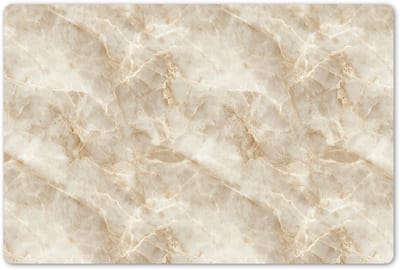 Placemats 45x30 cm - Placemat kunststof - 1 stuk - Lichtbeige - Onyx - Subtiel - Borden onderleggers - Decoratie voor op tafel - Keuken tafeldecoratie accessoires - Vinyl onderlegger - Tafelversiering