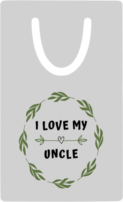 Hacebo® - I love my uncle metalen boekenlegger - Oom - liefste oom - verjaardag - cadeautje voor oom - oom artikelen - kado - geschenk Bladwijzer boekenleggers - 7.6 cm x 5cm