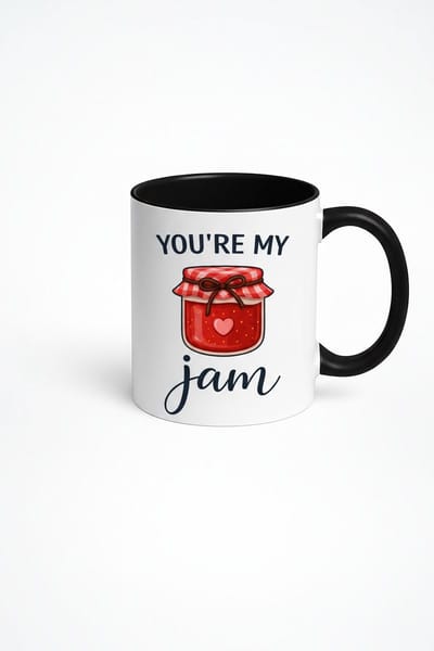 You're My Jam Mok | Liefdevolle Koffiemok met Jam Pot Design | Grappig Romantisch Cadeau voor Valentijn & Meer