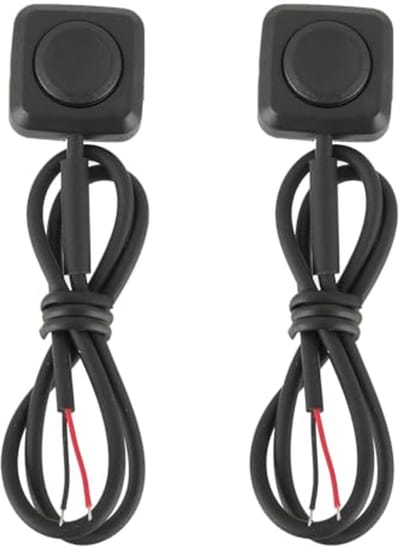 Momentane Drukknopschakelaar ON/OFF voor 12V-24V - Mini Drukknop voor Oppervlaktemontage - 2 Stuks