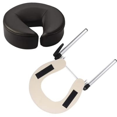 HOINCO aluminium verstelbare massage hoofdsteun voor bed en gezicht wieg voor massagetafel U-vormige kussen Comfort Beauty Spa hoofdsteun Bed gezicht wieg voor massagetafels apparatuur