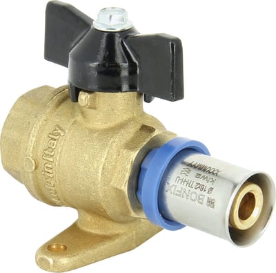 Bonfix Perskoppeling - 1x Alu-pers 1x Binnendraad - Kogelkraan - 1/2 x 16mm