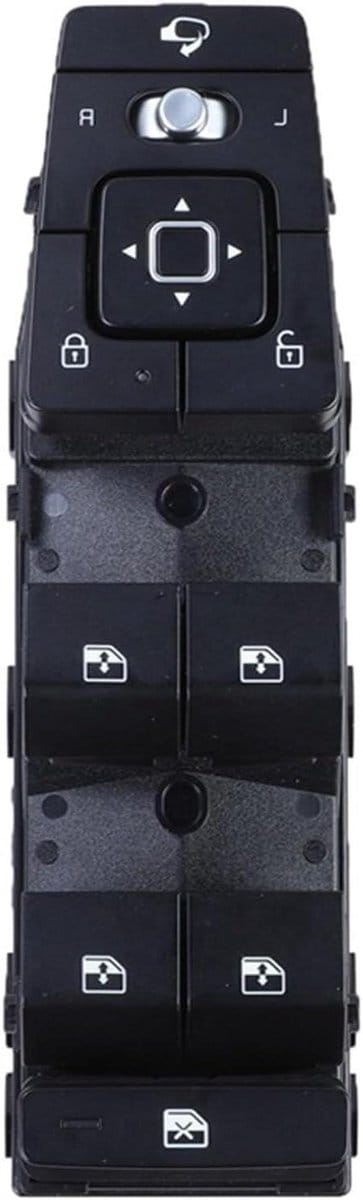 Elektrische Raamschakelaar - Ruitbediening Knop - Auto Reparatie - Directe Vervanging - 200 Gram - Zwart