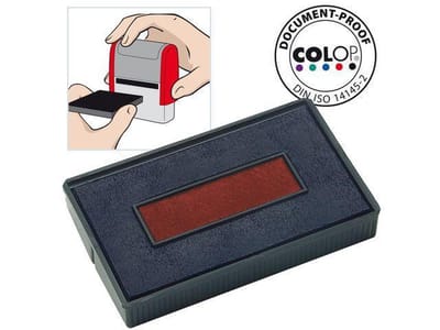 Colop Reservekussen t.b.v. Zelfinktende Stempels E/200/2, voor S260L, Blauw en Rood (pak 2 stuks)