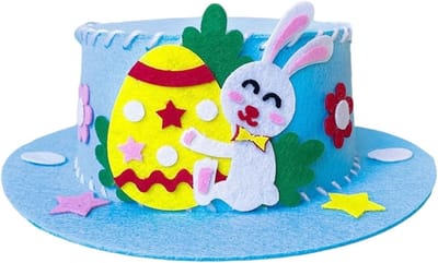 DIY Paasei Decoratieset voor Kinderen - Creatieve Knutselset voor Jongens en Meisjes, Paasversiering en Handwerk Benodigdheden in Blauw