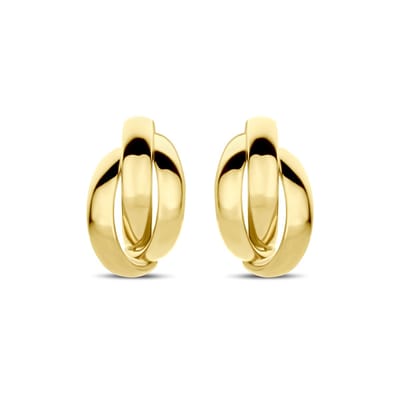 Yo&No Oorbellen - dames - Stekeroorringen - Sieraden Vrouw - Goud 14 Karaat