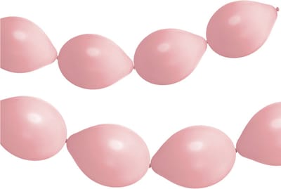 Folat - Knoopballonnen voor Ballonnenslinger Powder Pink Mat 33 cm - 8 stuks