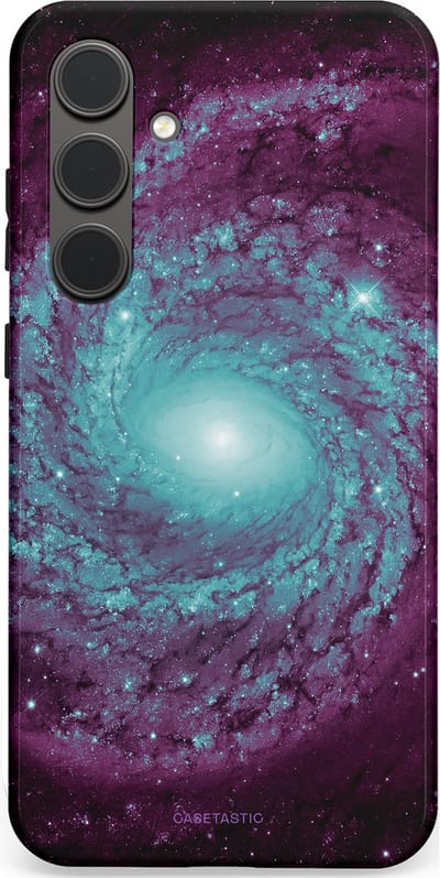 Casetastic Hoesje Geschikt voor Samsung S24 Plus - Stijlvolle Beschermende Duo-layer Case - Nebula zonnestelsel