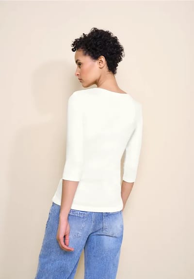 Shirt in effen kleur