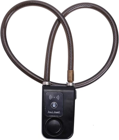 Allecto - Smart fietsslot - App bediening - Bluetooth - Anti-diefstalalarm - Kettingslot - 105 dB alarm - Fietsen - Motorfietsen - Poorten.