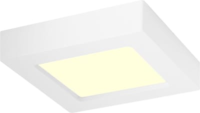 LED Downlight Slim Pro - Aigi Strilo - Opbouw Vierkant 6W - Warm Wit 3000K - Mat Wit - Kunststof