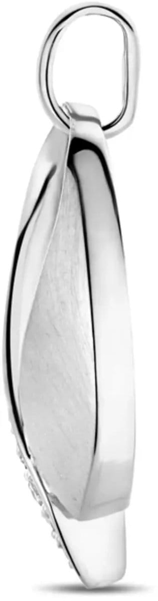 zilver gerhodineerd hanger zirkonia poli/mat 22 mm 1339743