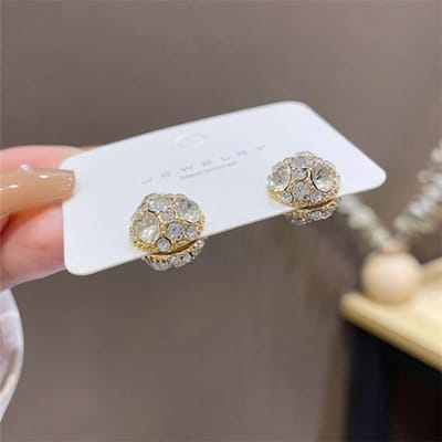 Mode Zonder Piercing Magneet Magnetische Oorclip Oorbellen Glanzende Zirkoon Oorbeenclip Oorbellen voor Vrouwen Feest Bruiloft Sieraden white