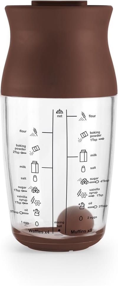 Shaker voor deeg, crêpes en pannenkoeken - 500 ml