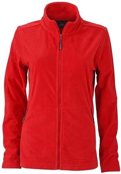 James and Nicholson Dames/dames Basic Fleece Jacket (Rood)