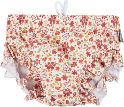 Babydames Zwembroek met Bloemenprint en Ruches