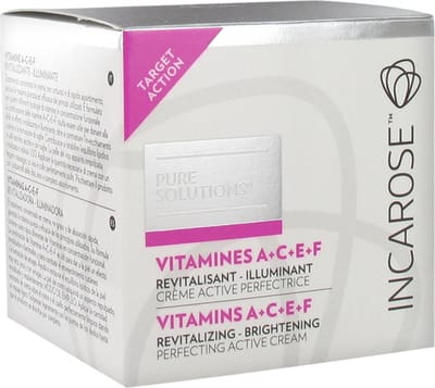 Incarose Pure Solutions Vitaminen A C E F Perfecting Actieve Crème 50 ml