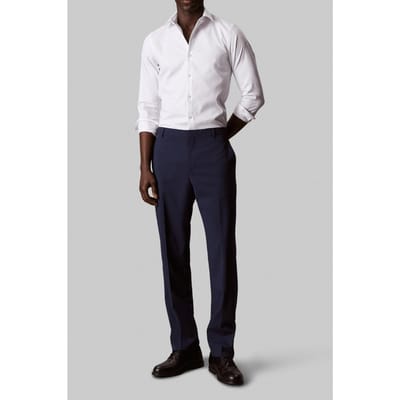 Calvin Klein Slim Straight Collar Shirt White Taglia: 38 | Camicie Business Outlet | Uomo | Bianco