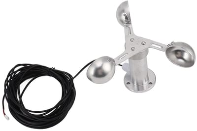 Windmeter met 3 Cups voor Nauwkeurige Windsnelheid Meting in Aluminium