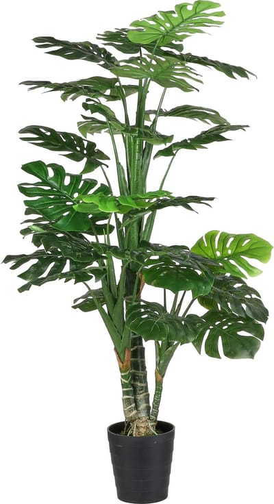 Mica decorations Kunstplant Monstera struik - groen - H160 cm - Grote huis/kantoorplant