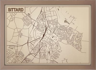 Decoratief Beeld - Houten Van Sittard - Hout - Bekroned - Bruin - 21 X 30 Cm