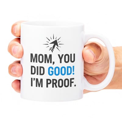 Mama Je Hebt Het Goed Gedaan Koffiemok 330 ml – Grappig Waarderingscadeau voor Moeders