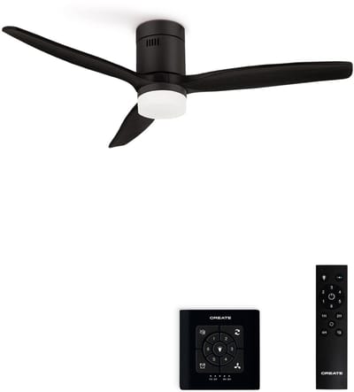 CREATE - Plafondventilator 40W silent 100% hout - WIND CALM NATURAL WOOD