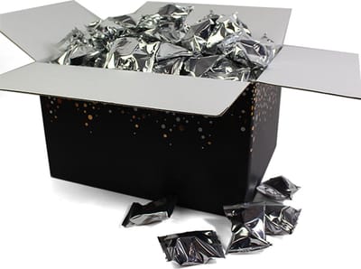 Fortune Cookies - Gelukskoekjes - Uitdeeldoos - 100 stuks - Zilver