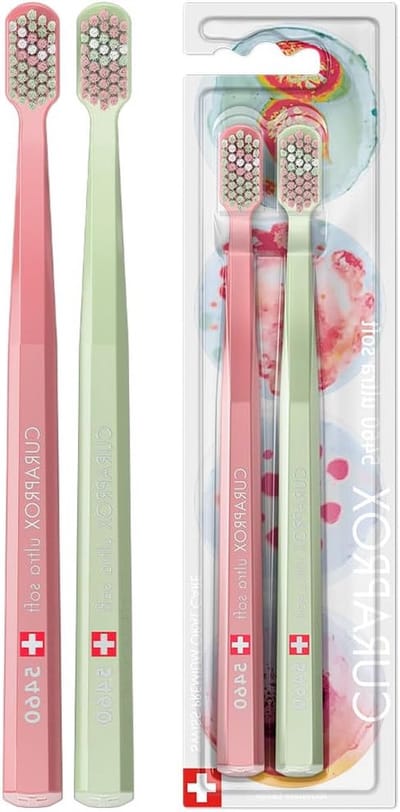 Tandenborstel Set - Zachte Borstel - Dagelijkse Mondhygiëne - Fijne Filamenten - 2 Stuks - Meerdere Kleuren