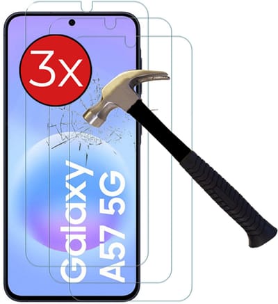 Screenprotectors geschikt voor Samsung Galaxy A57 - Arara gehard glas Tempered Glass - 3 Stuks