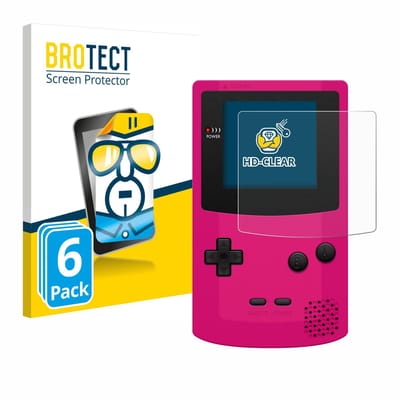 BROTECT - Screenprotector voor Nintendo Gameboy Color - Folie Beschermfolie transparant 6 Stuks