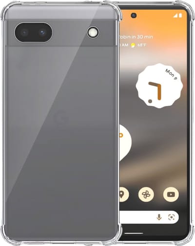 Telefoonhoesje Geschikt voor Google Pixel 6A Transparant - Shockproof TPU Siliconen Case met Stootrand Doorzichtig - Smartphonica geschikt voor Google Pixel 6A