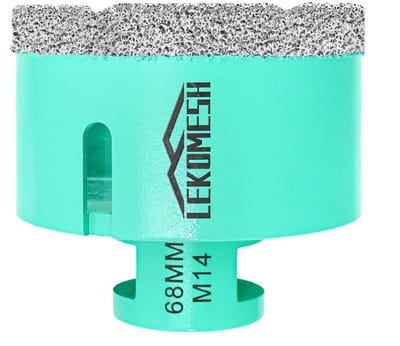 Diamant Boorkroon 68mm - Vacuüm Gesoldeerd voor Tegels, Porselein, Steen en Graniet - M14