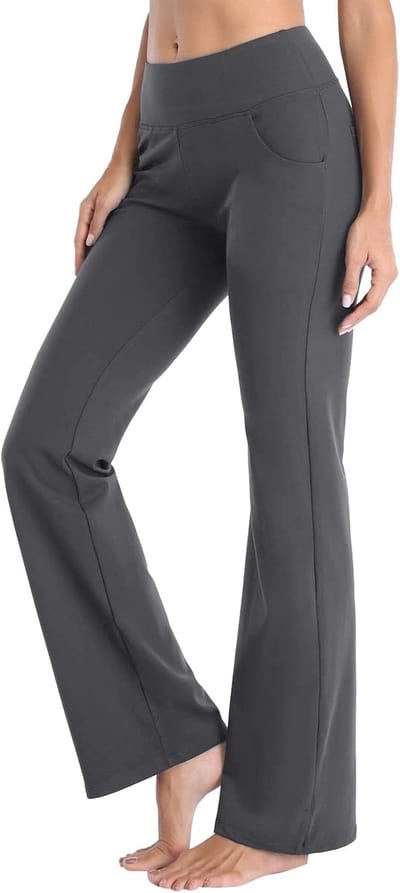 Fashionable Dames Fishtail Pants / Flare Broek | Wijde Broek | Grijs - L