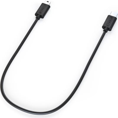 GO SOLID! Laadkabel voor Smartphones met USB-C | opladen tijdens het fietsen | Geschikt voor Bosch Intuvia, Kiox, fietscomputer | 30 cm | zwart