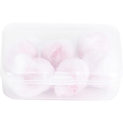 6 Pièces Bouchons d'Oreilles Imperméables Réutilisables Réduction du Bruit Cire Coton Bouchons d'Oreilles pour la Natation white